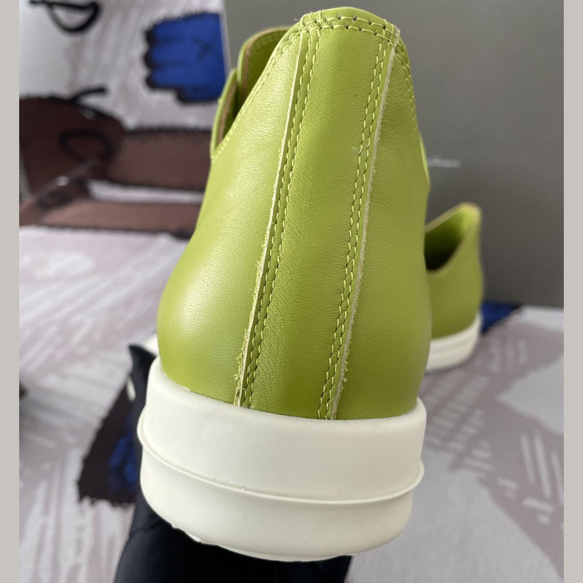 Rick Owens Low-Top Leather Sneakers - DopestKickz