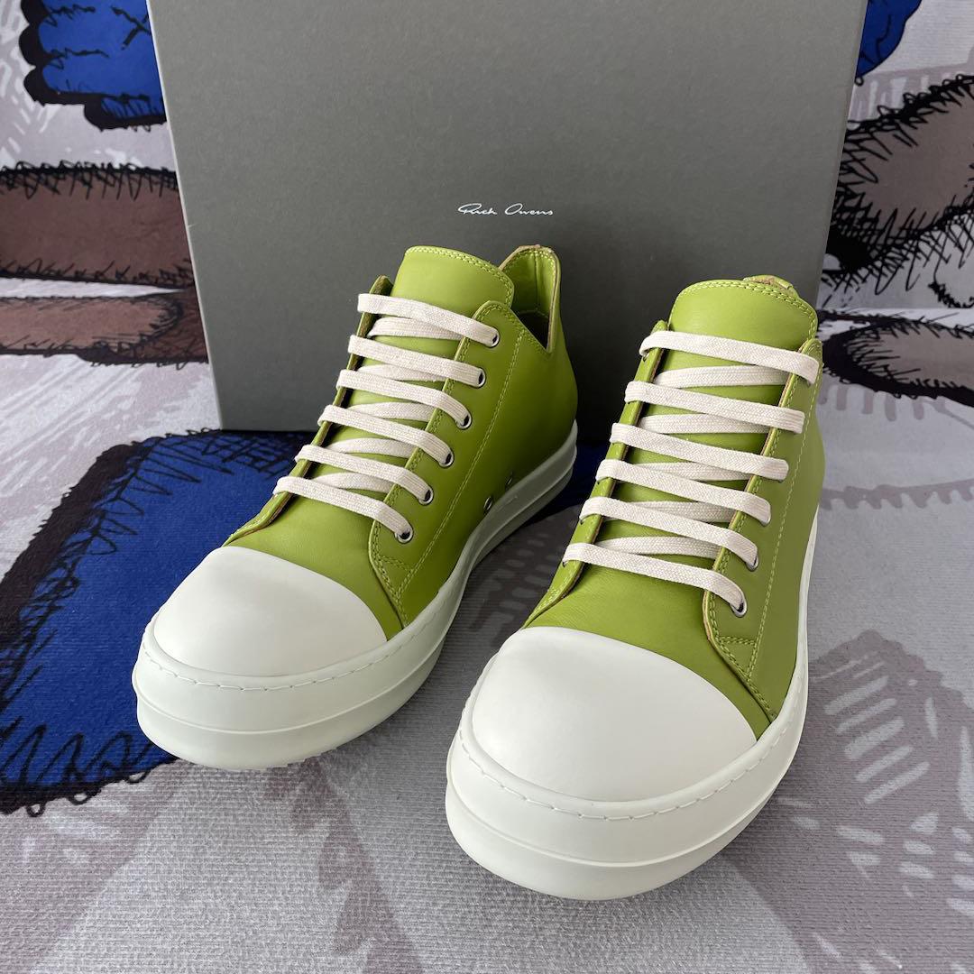 Rick Owens Low-Top Leather Sneakers - DopestKickz
