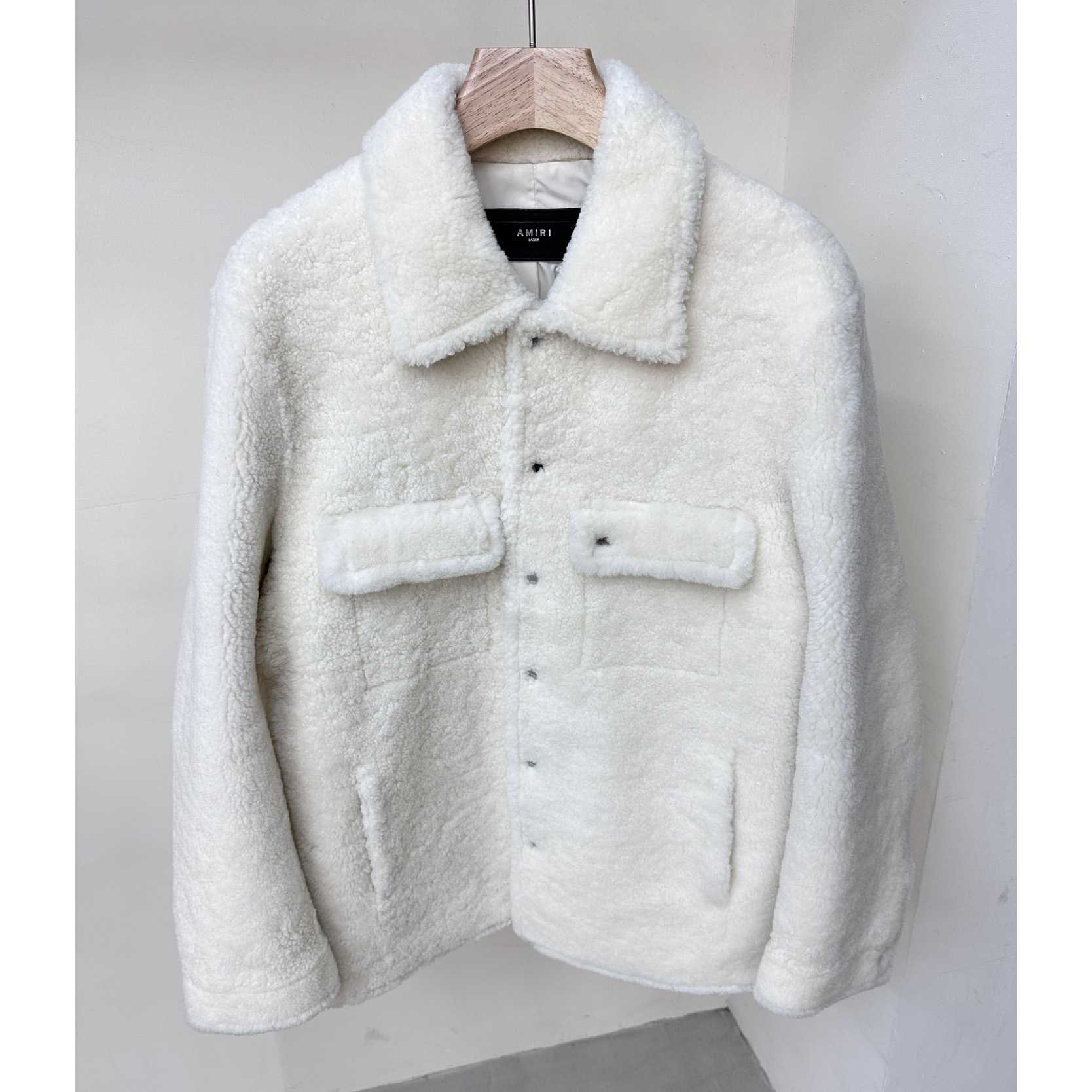 Amiri Logo-print Shearling Jacket - DopestKickz