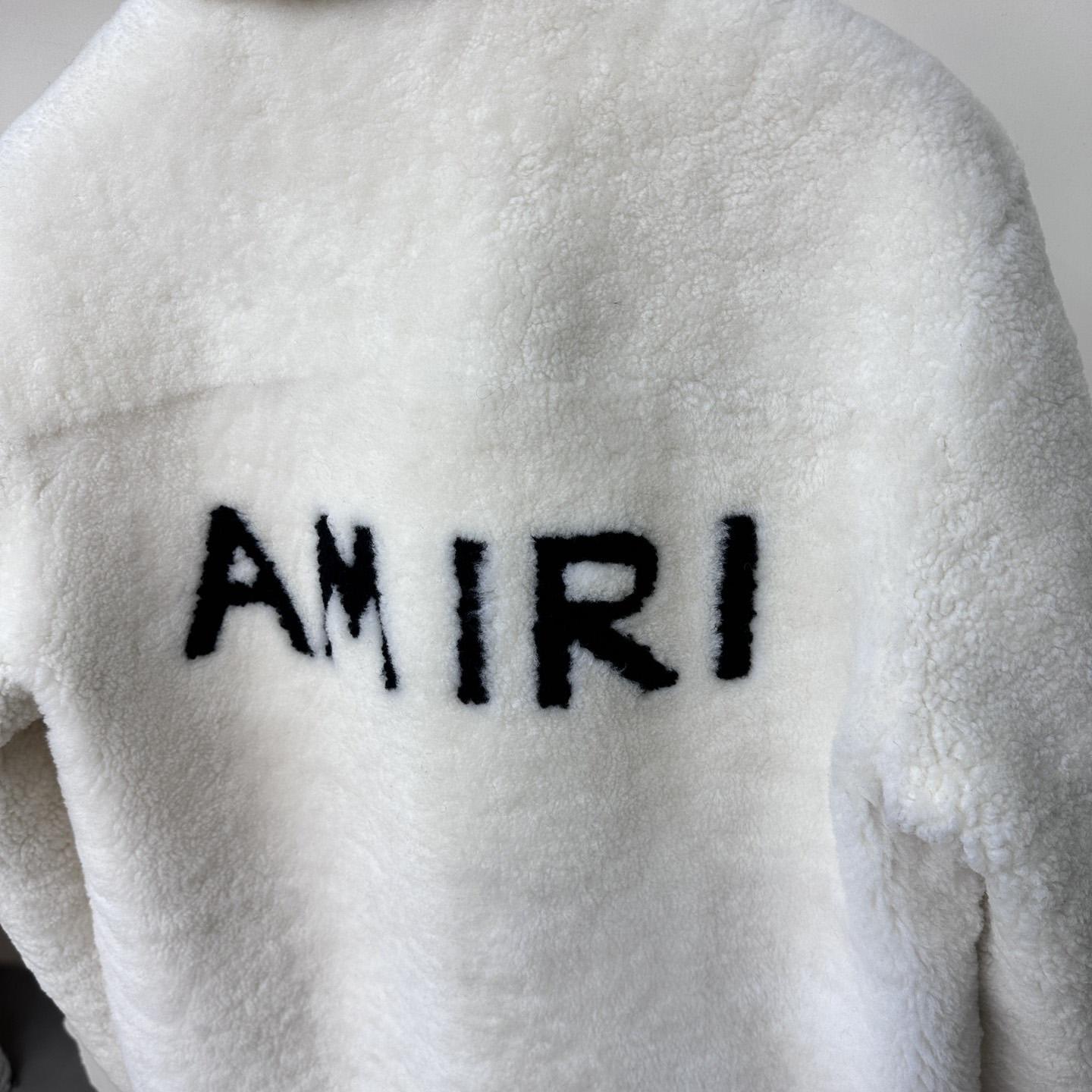 Amiri Logo-print Shearling Jacket - DopestKickz