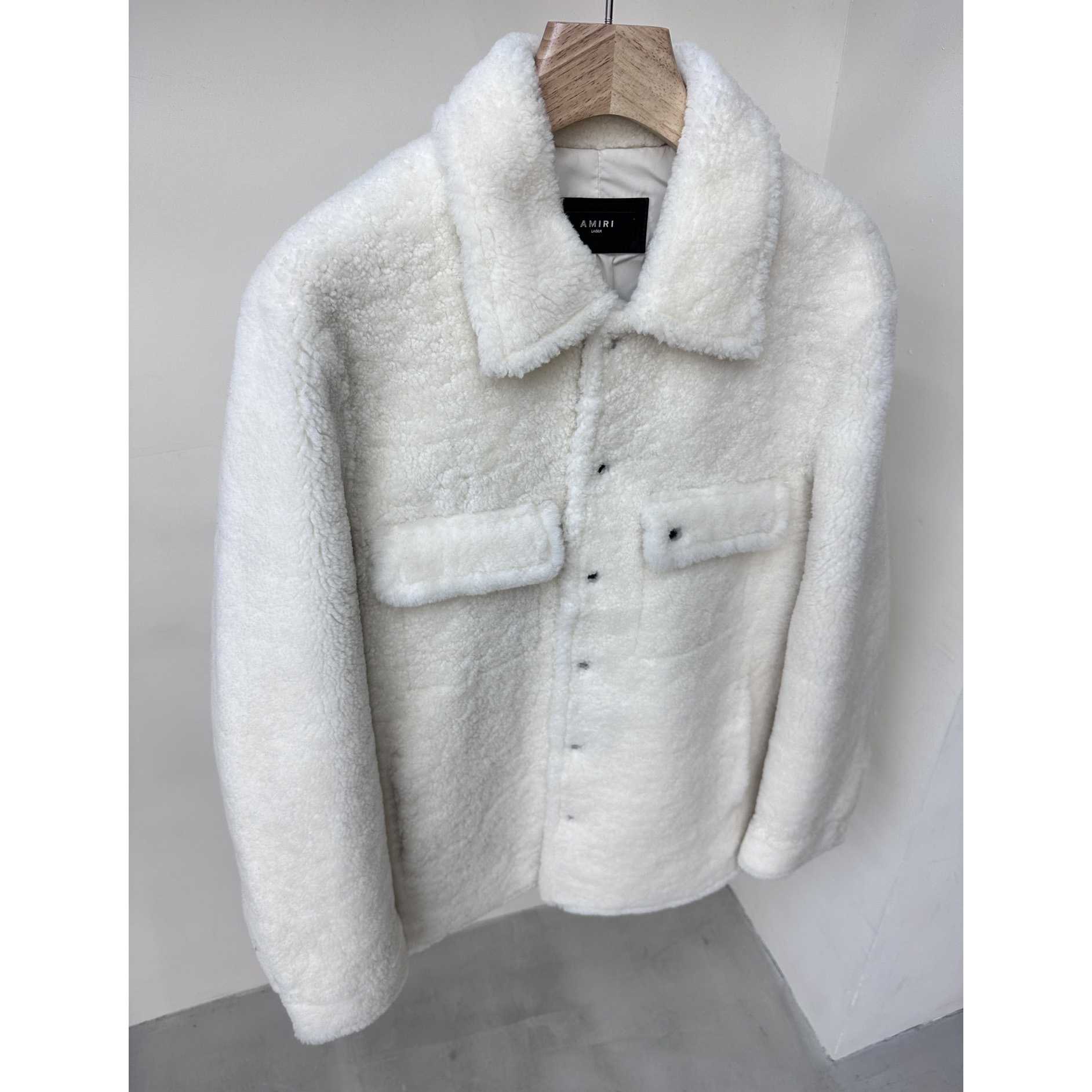 Amiri Logo-print Shearling Jacket - DopestKickz