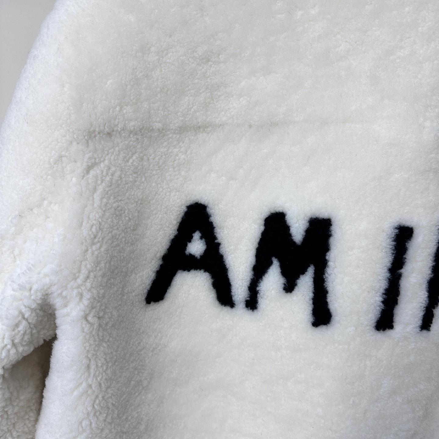 Amiri Logo-print Shearling Jacket - DopestKickz