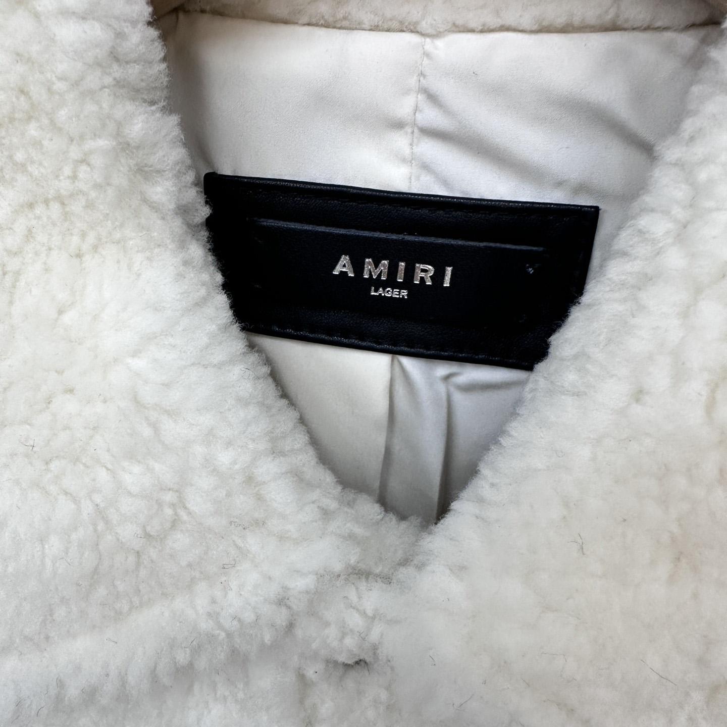 Amiri Logo-print Shearling Jacket - DopestKickz