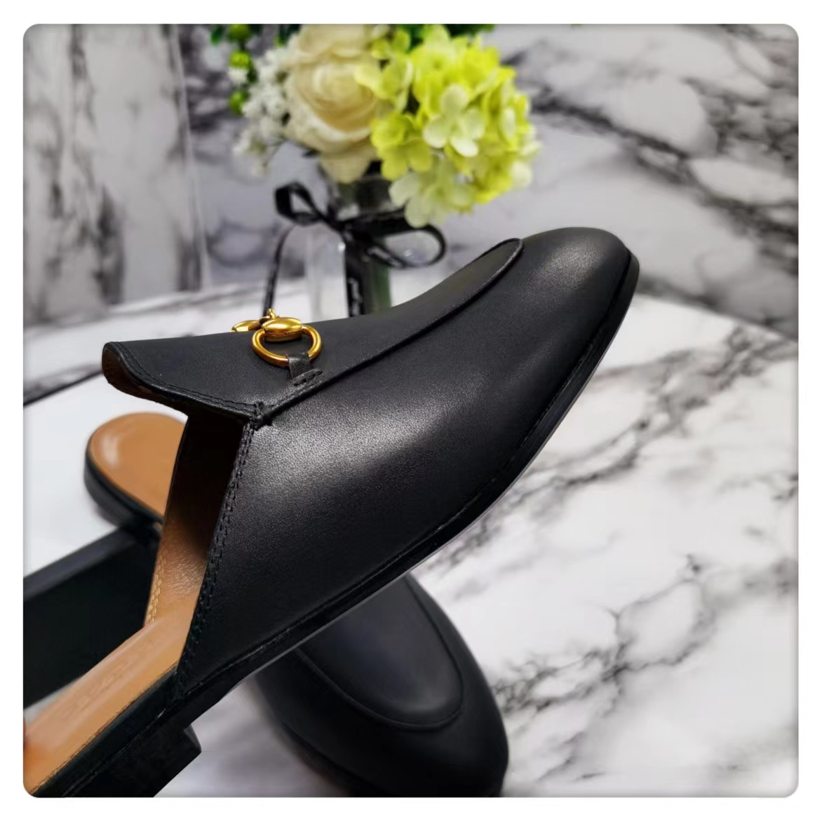 Gucci Princetown Leather Slipper - DopestKickz