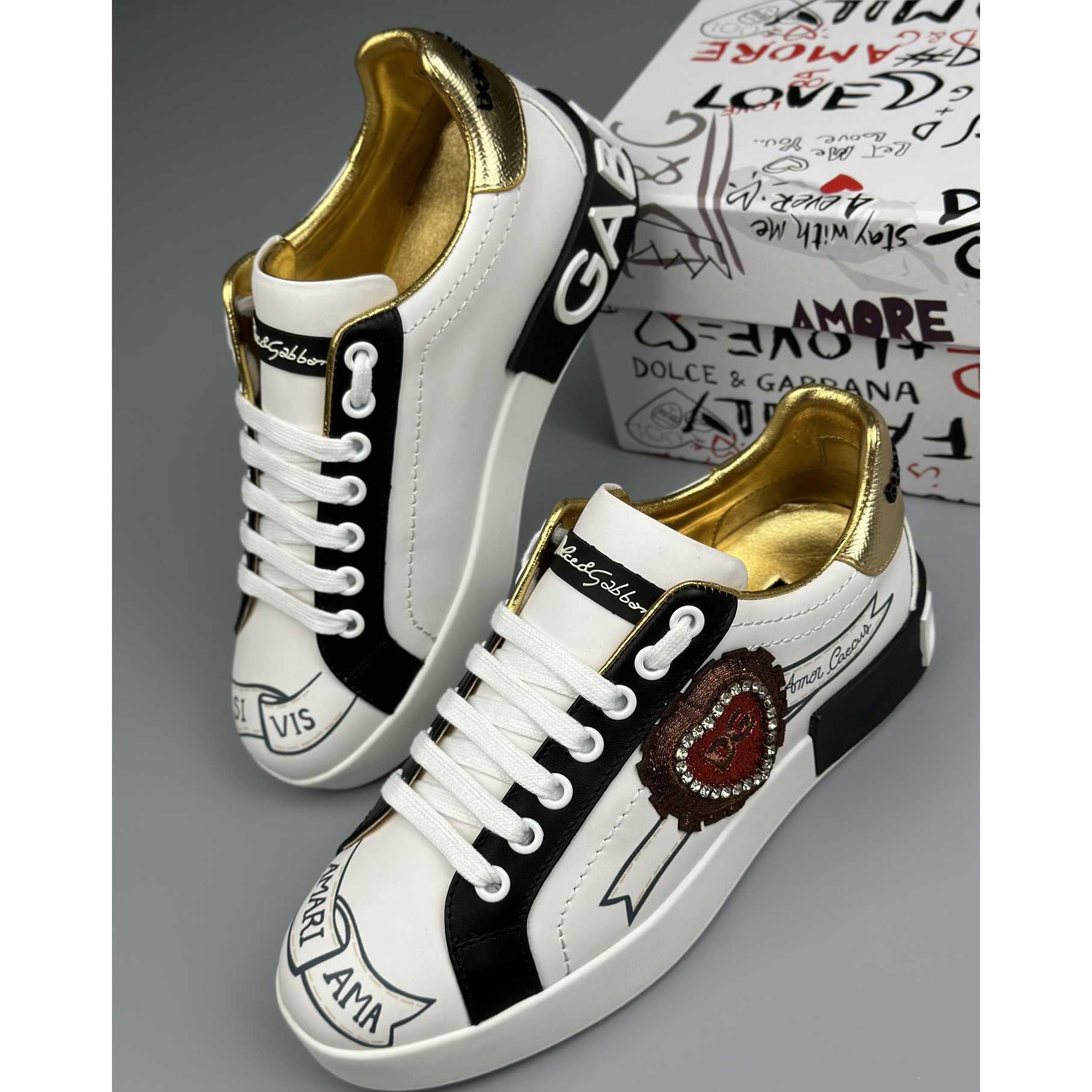 Dolce & Gabbana Women's 'Portofino' Sneakers - DopestKickz