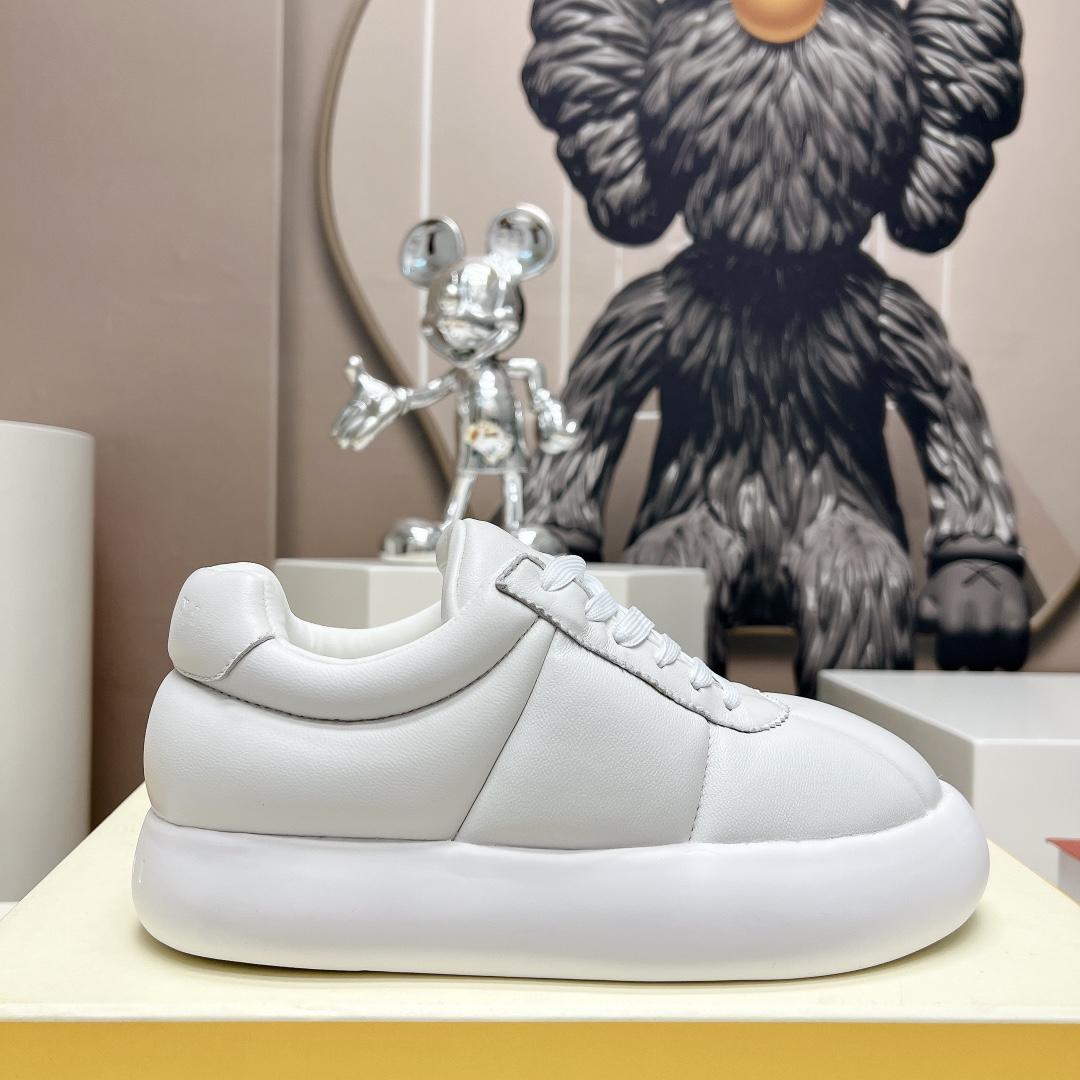 Marni White Leather Bigfoot 2.0 Sneaker - DopestKickz