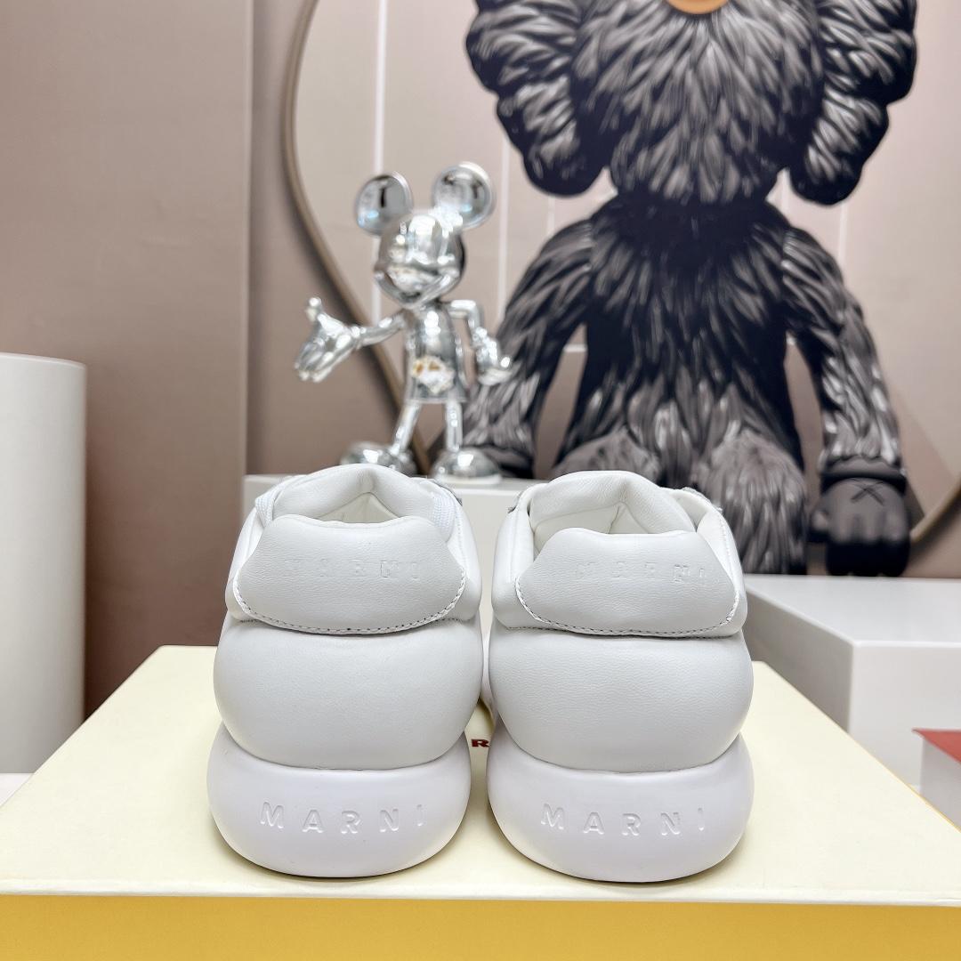 Marni White Leather Bigfoot 2.0 Sneaker - DopestKickz