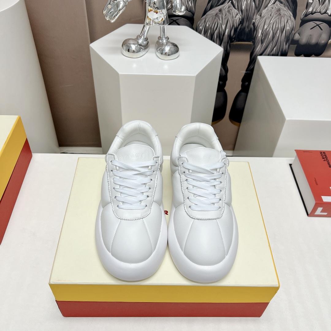 Marni White Leather Bigfoot 2.0 Sneaker - DopestKickz