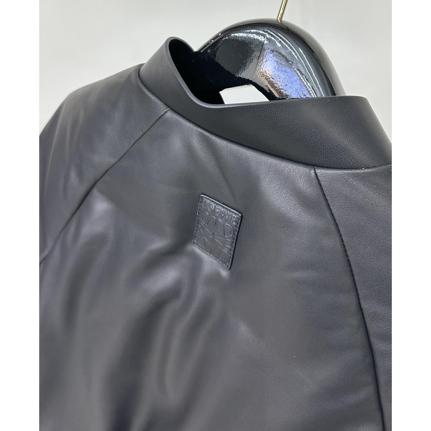 Loewe Padded Bomber Jacket In Nappa Lambskin - DopestKickz