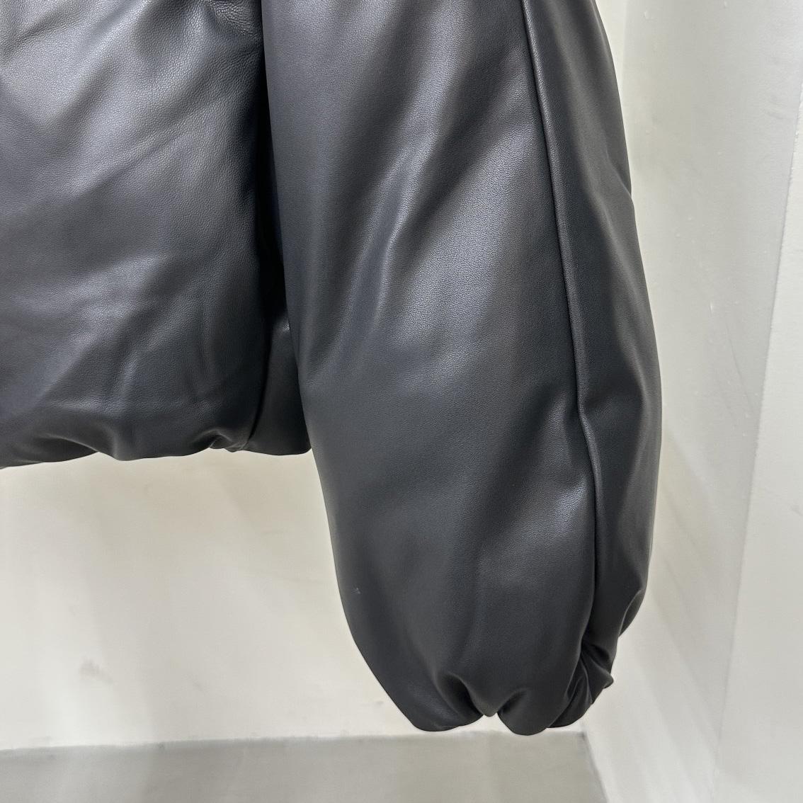 Loewe Padded Bomber Jacket In Nappa Lambskin - DopestKickz