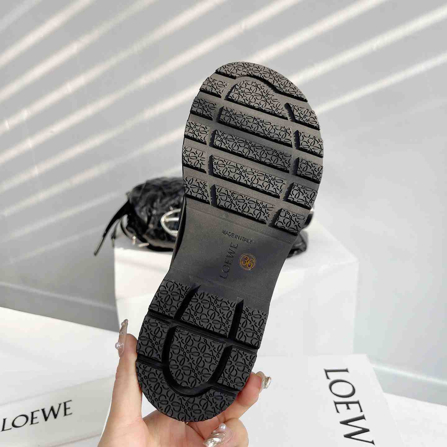 Loewe Blaze Loafer In Bicolour Brushed-off Calfskin - DopestKickz