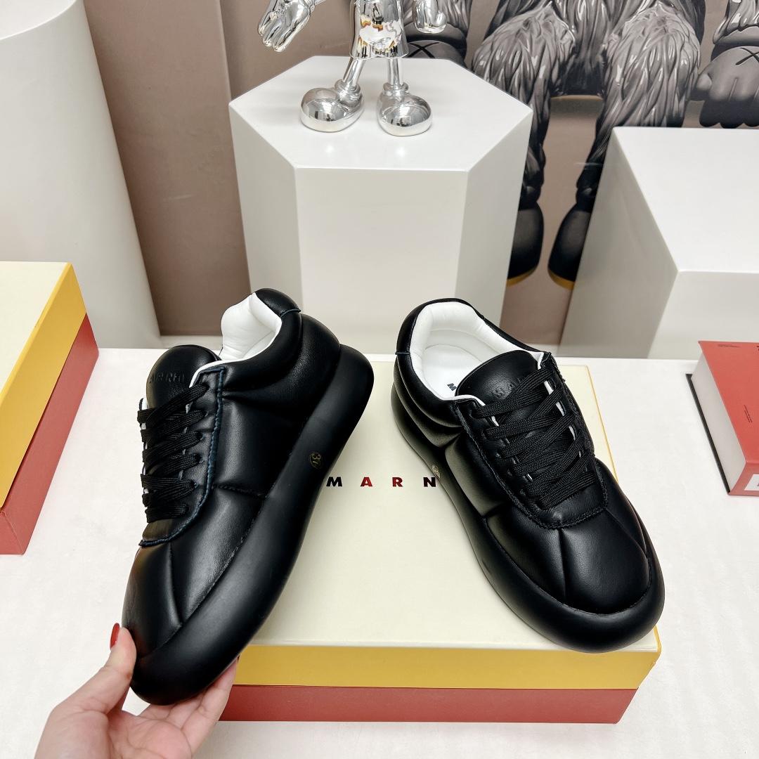 Marni Black Leather Bigfoot 2.0 Sneaker - DopestKickz
