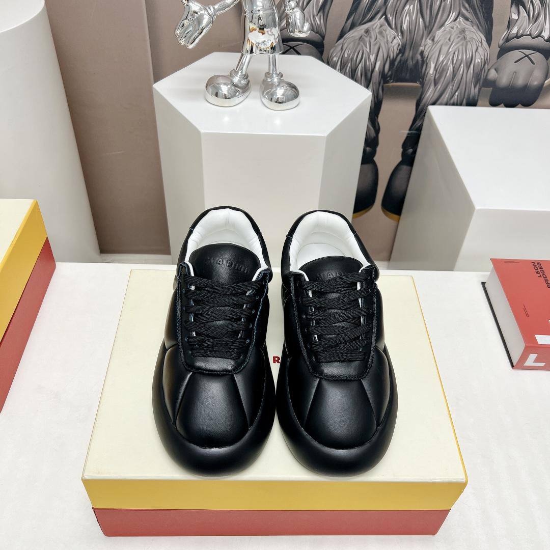 Marni Black Leather Bigfoot 2.0 Sneaker - DopestKickz