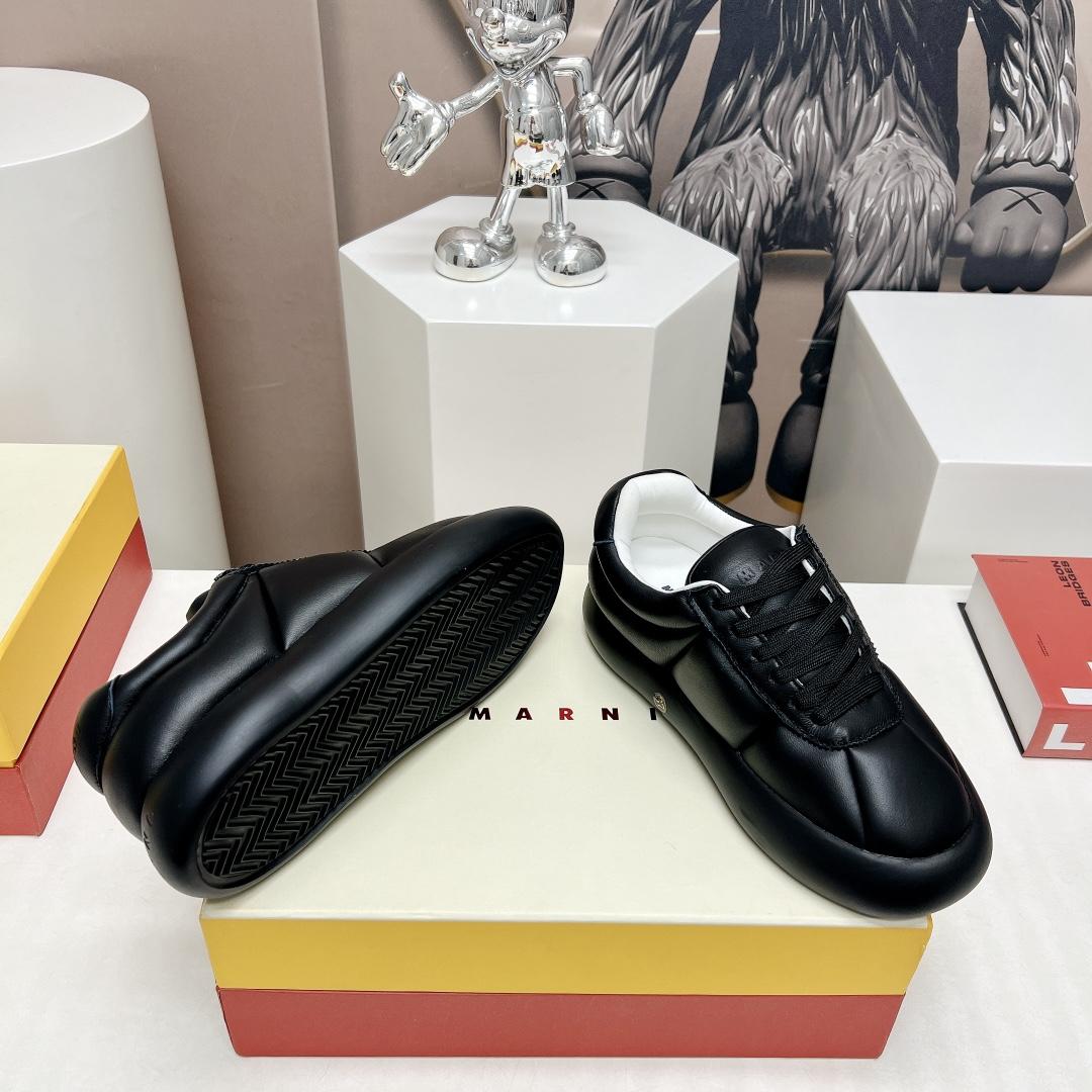 Marni Black Leather Bigfoot 2.0 Sneaker - DopestKickz