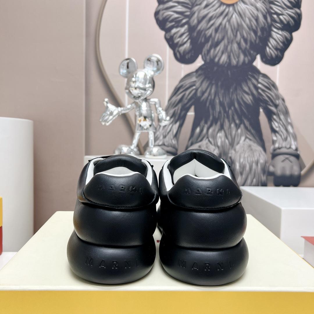Marni Black Leather Bigfoot 2.0 Sneaker - DopestKickz