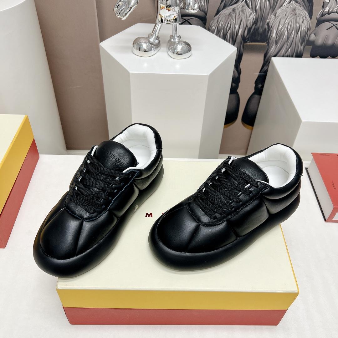 Marni Black Leather Bigfoot 2.0 Sneaker - DopestKickz
