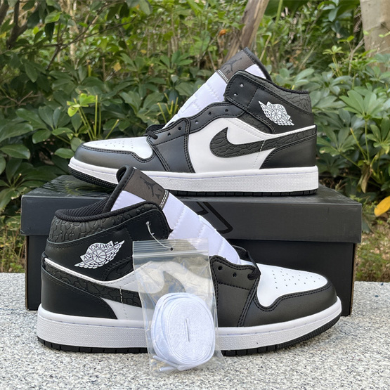 Air Jordan 1 Mid SE “Panda Elephant” Sneaker    FB9911-001 - DopestKickz