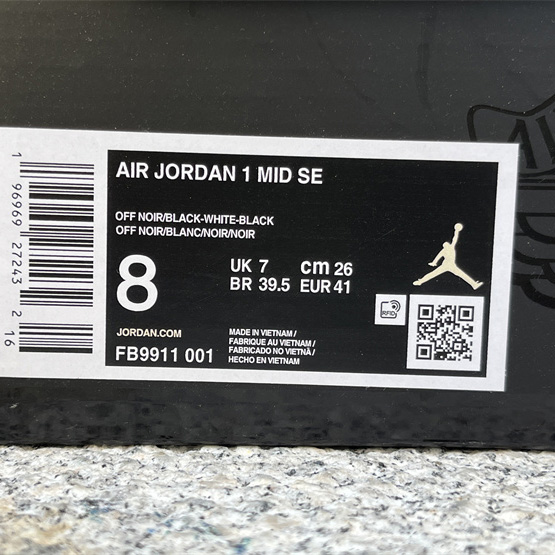 Air Jordan 1 Mid SE “Panda Elephant” Sneaker    FB9911-001 - DopestKickz