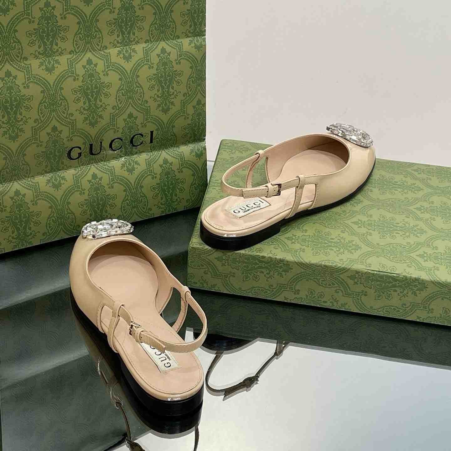 Gucci Women's Ballerina With Double G - DopestKickz