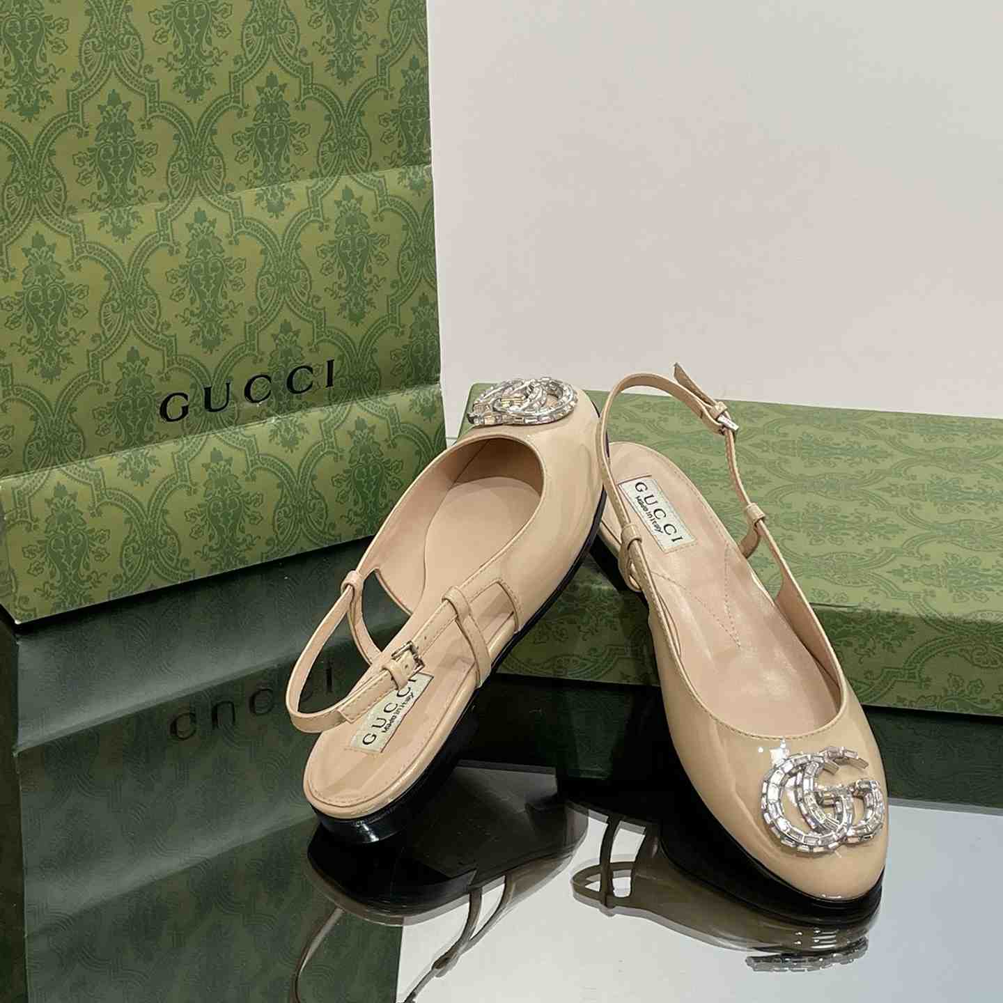 Gucci Women's Ballerina With Double G - DopestKickz