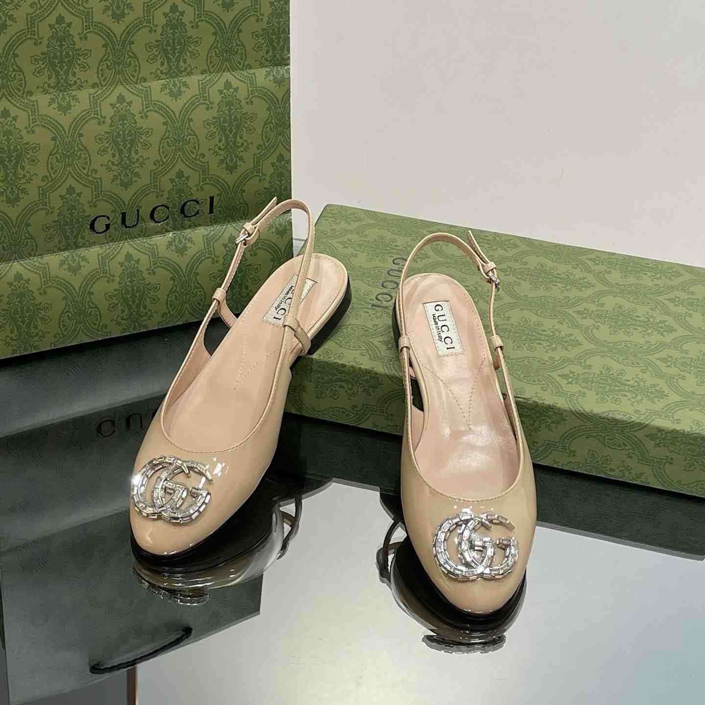Gucci Women's Ballerina With Double G - DopestKickz