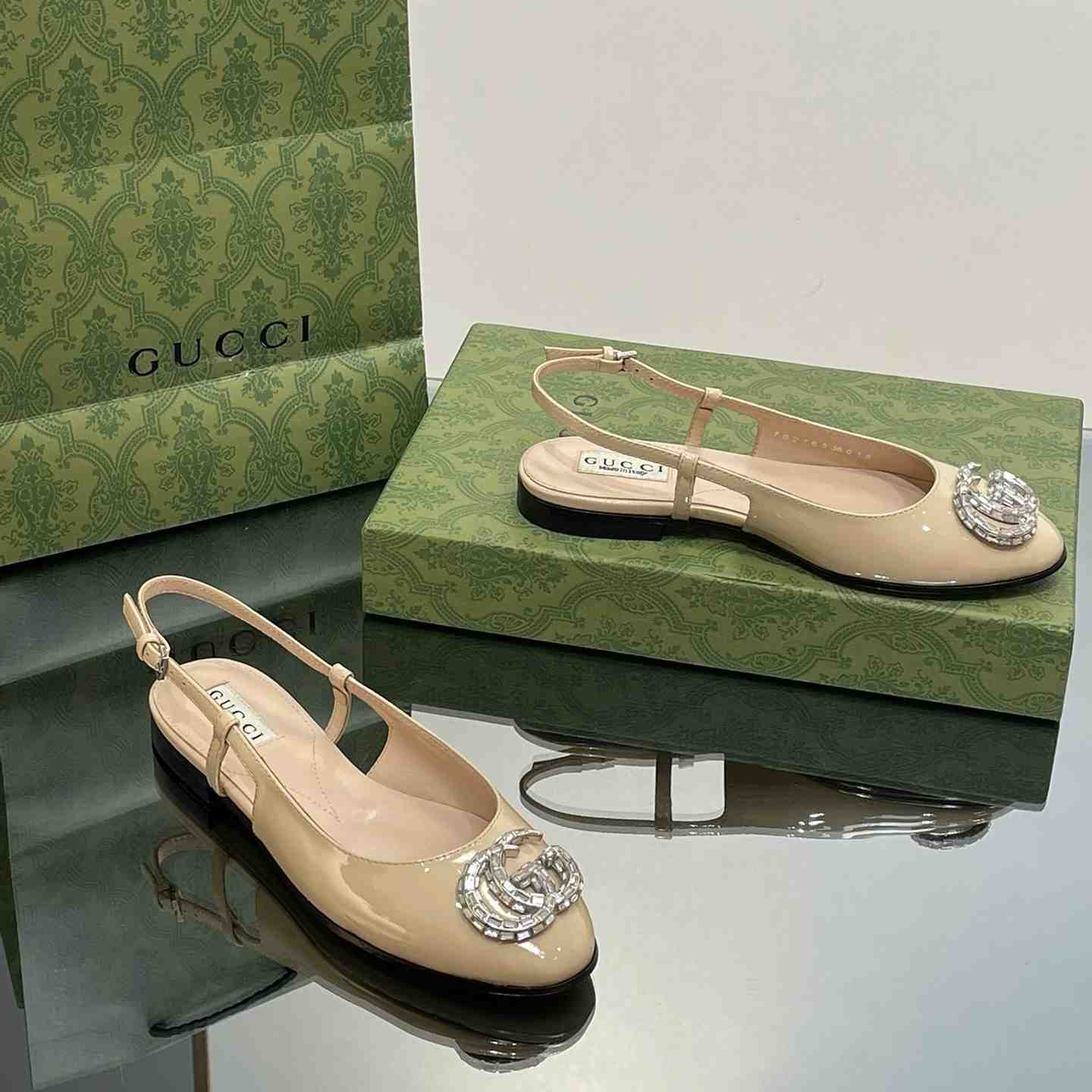 Gucci Women's Ballerina With Double G - DopestKickz