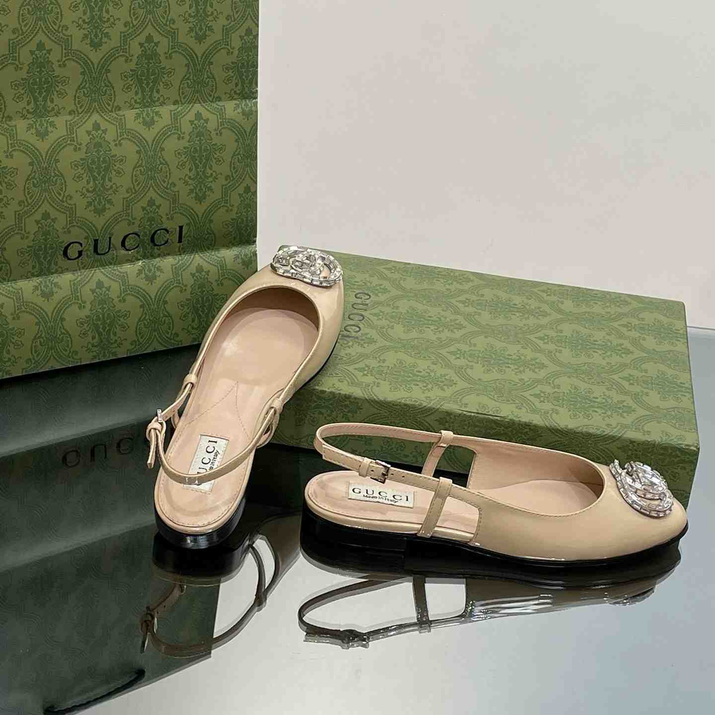Gucci Women's Ballerina With Double G - DopestKickz