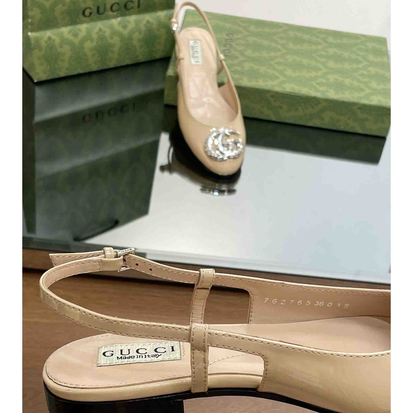 Gucci Women's Ballerina With Double G - DopestKickz