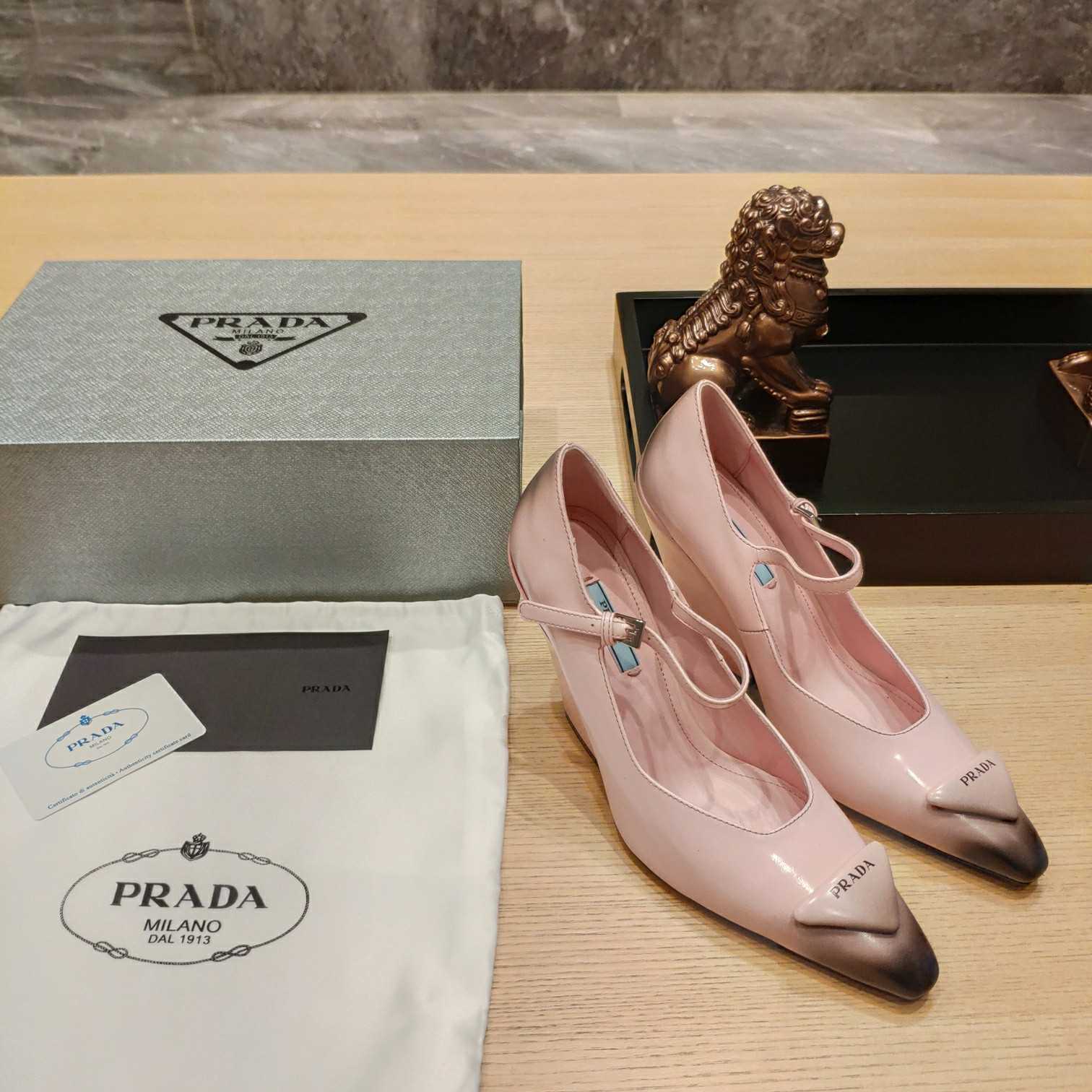 Prada Logo Toe Pumps - DopestKickz
