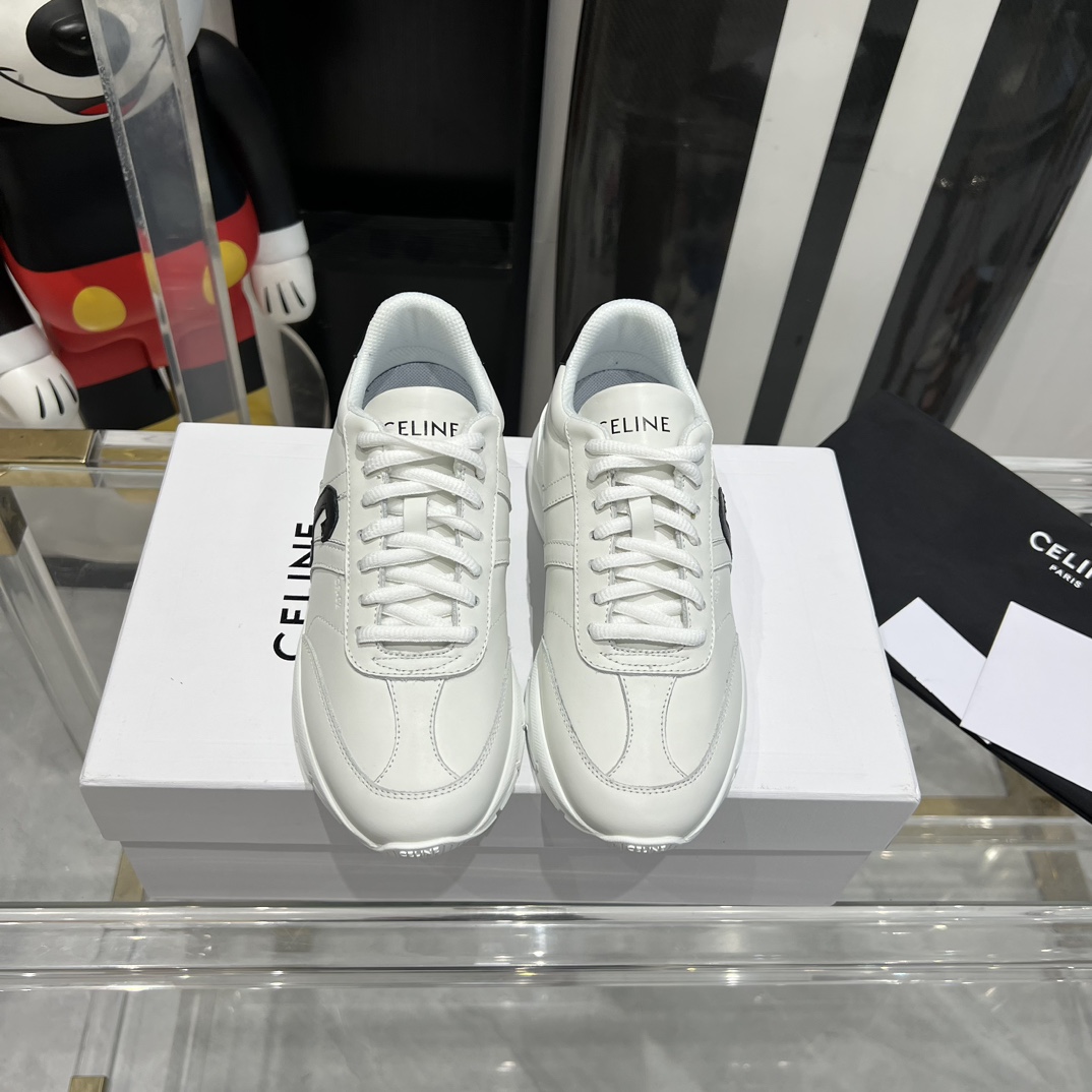 Celine Runner CR-02 Low Lace-up Sneaker In Calfskin - DopestKickz