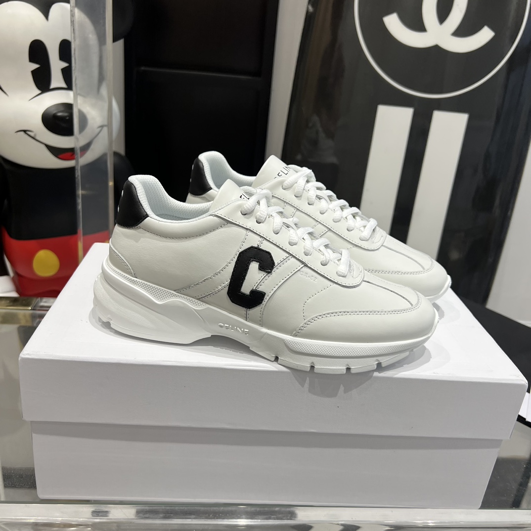 Celine Runner CR-02 Low Lace-up Sneaker In Calfskin - DopestKickz