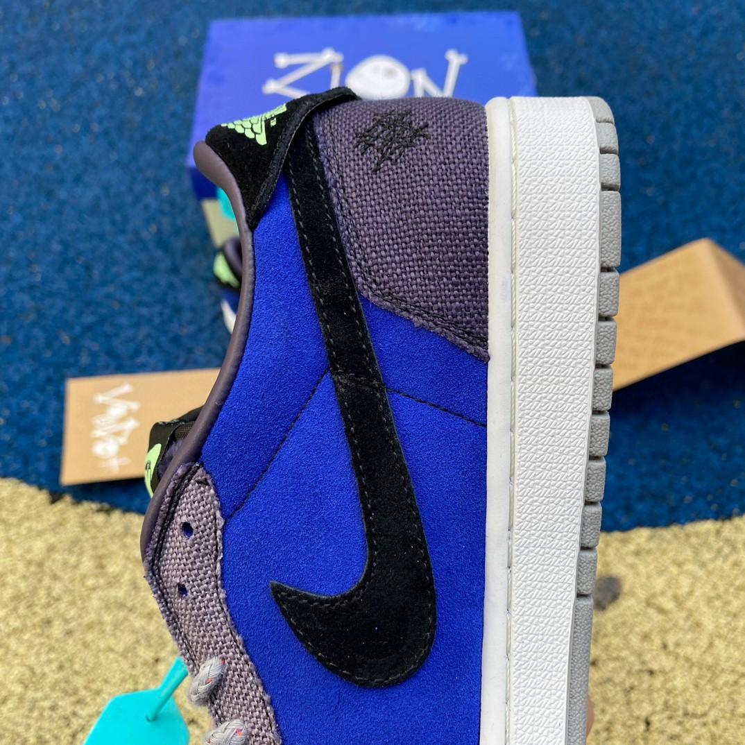 Zion Williamson x Jordan Air Jordan 1 Low Sneaker    dz7292-202 - DopestKickz