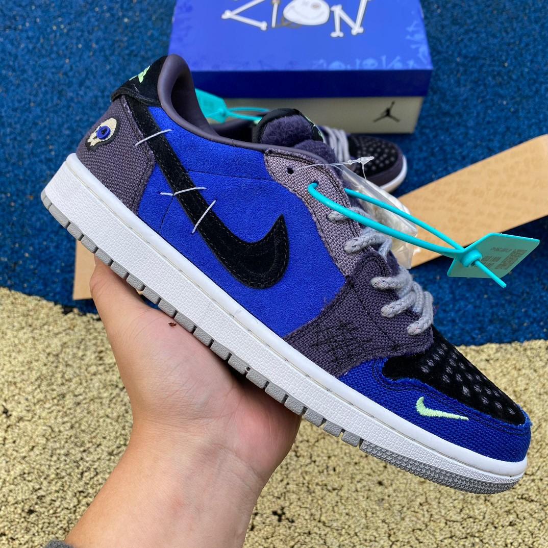 Zion Williamson x Jordan Air Jordan 1 Low Sneaker    dz7292-202 - DopestKickz