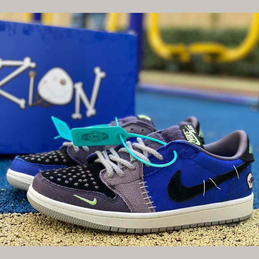 Zion Williamson x Jordan Air Jordan 1 Low Sneaker    dz7292-202 - DopestKickz