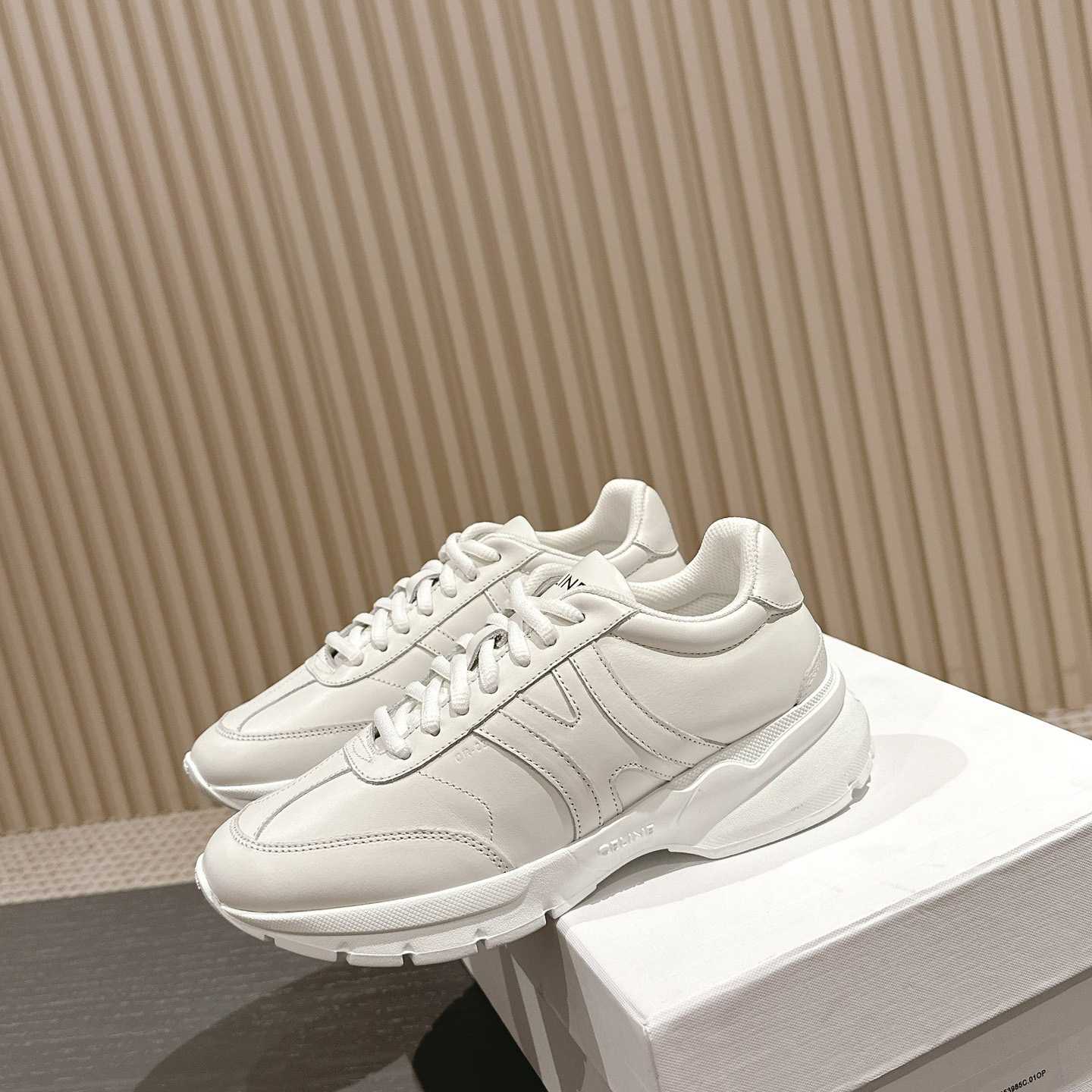 Celine Runner CR-01 Low Lace-up Sneaker In Calfskin - DopestKickz