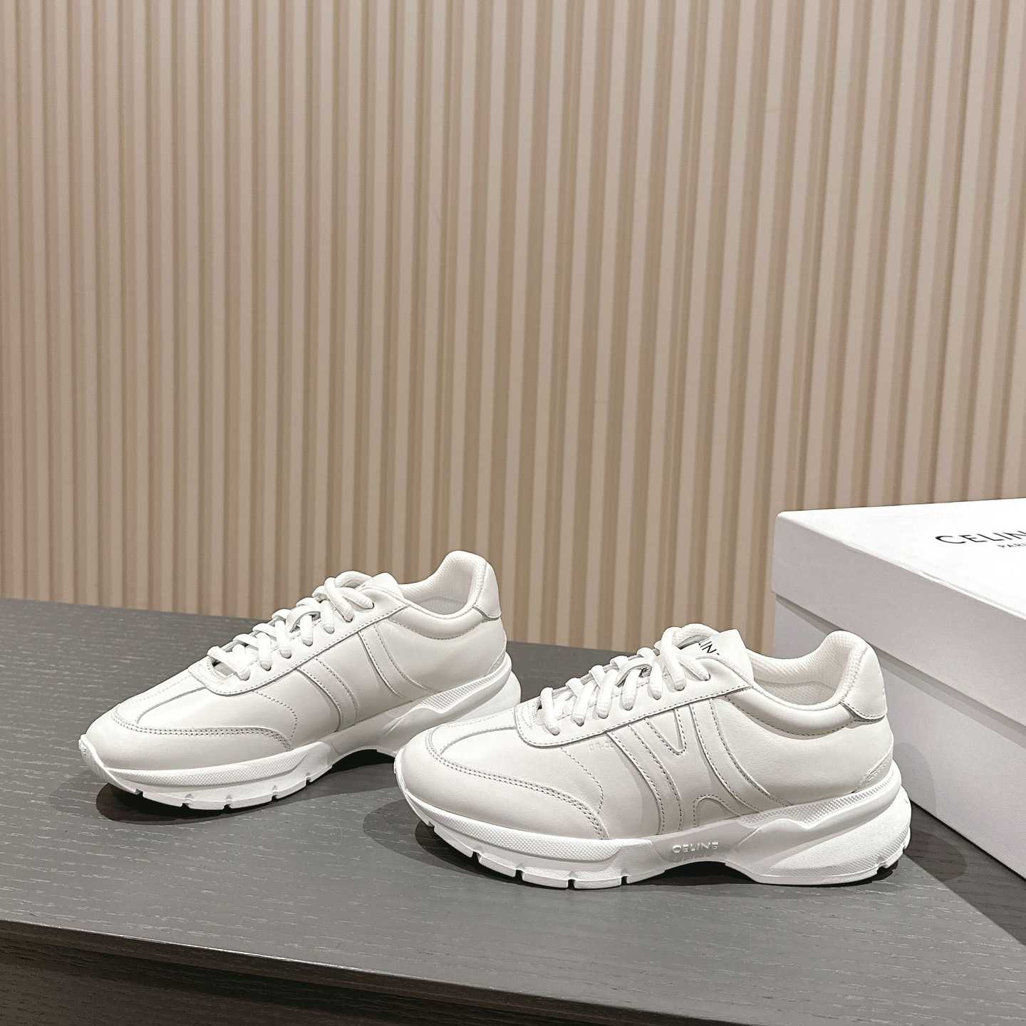 Celine Runner CR-01 Low Lace-up Sneaker In Calfskin - DopestKickz