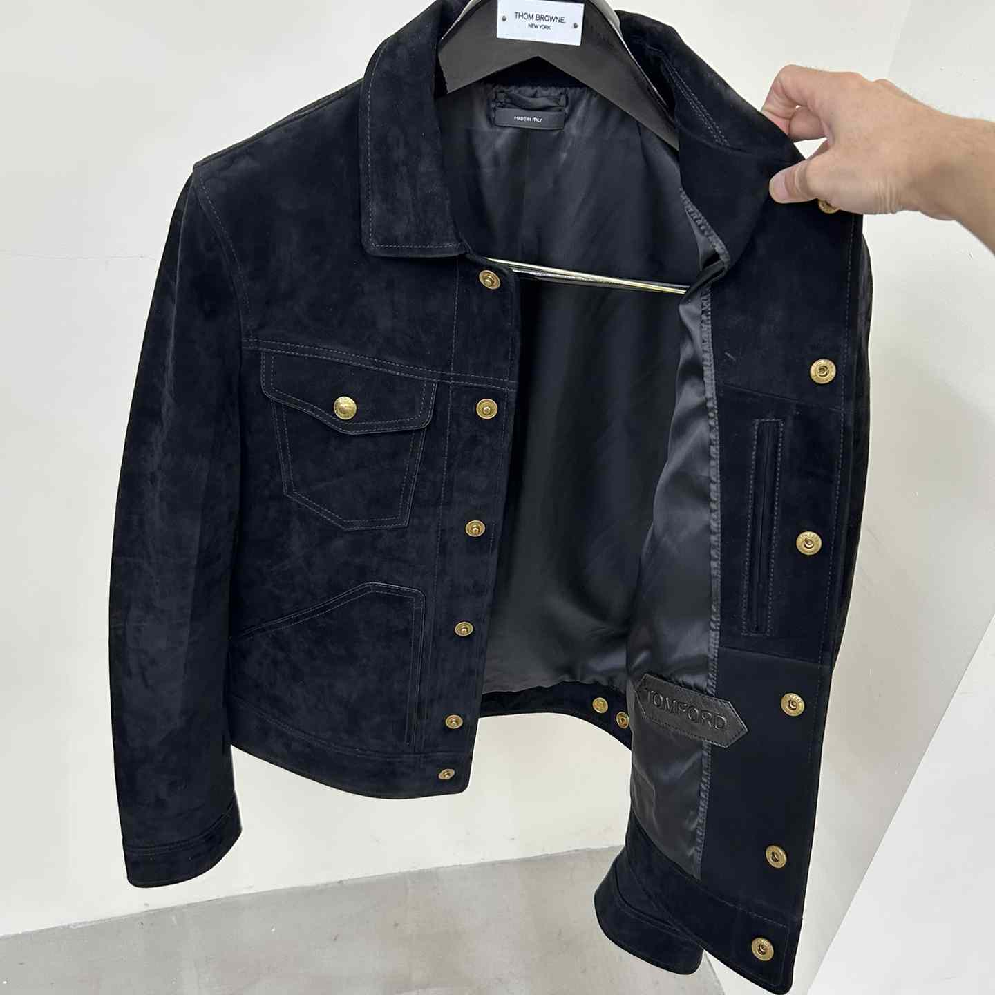 Tom Ford Cashmere Suede Shearling Trucker - DopestKickz