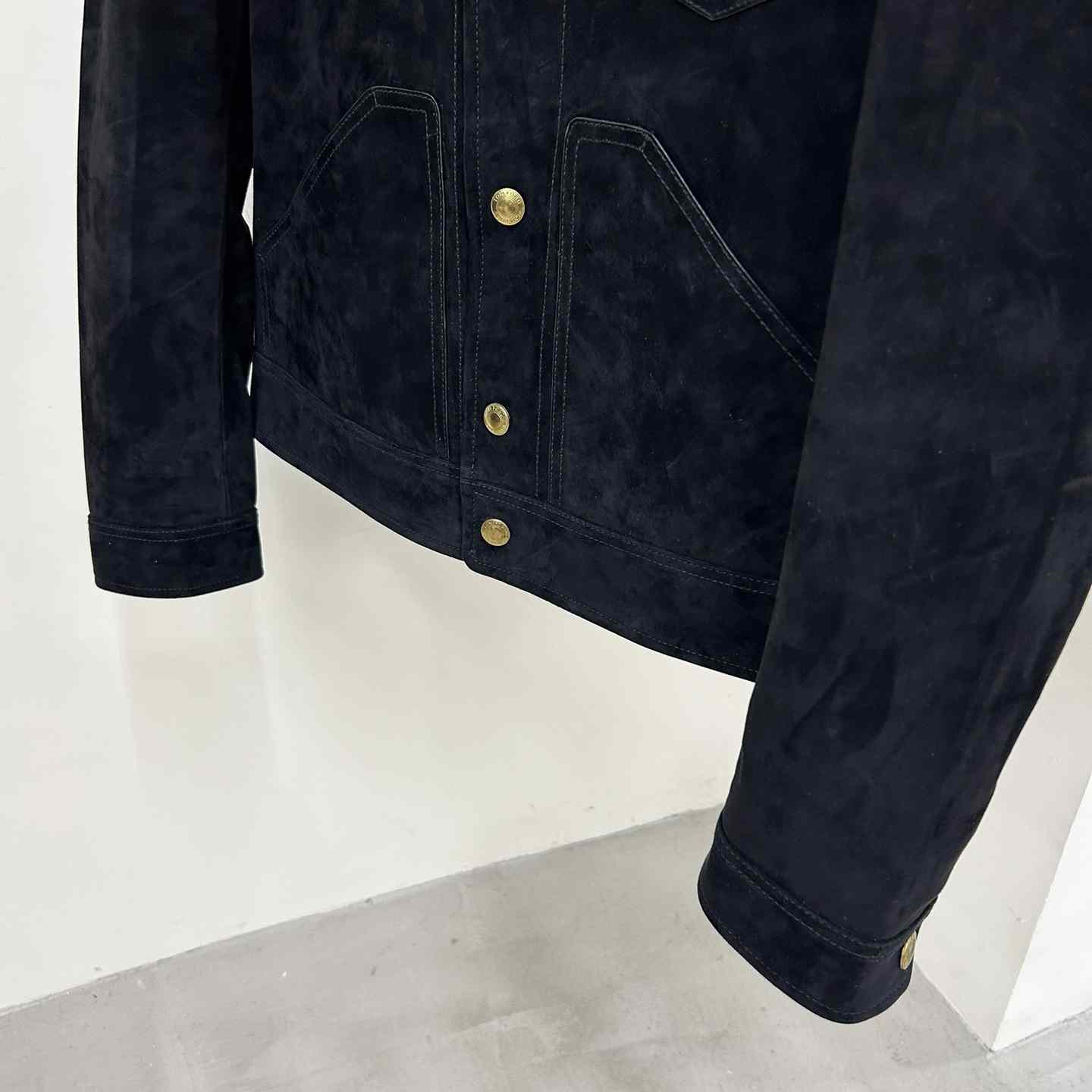 Tom Ford Cashmere Suede Shearling Trucker - DopestKickz
