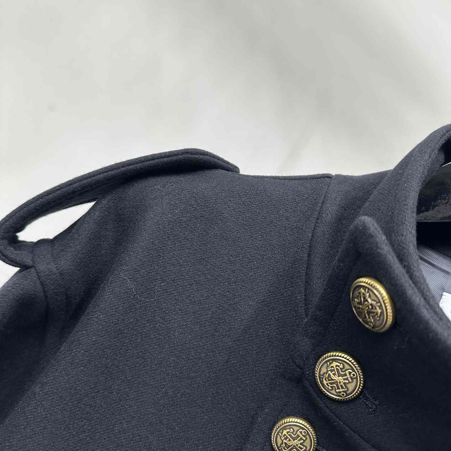 Saint Laurent Button-up Wool Military Jacket - DopestKickz