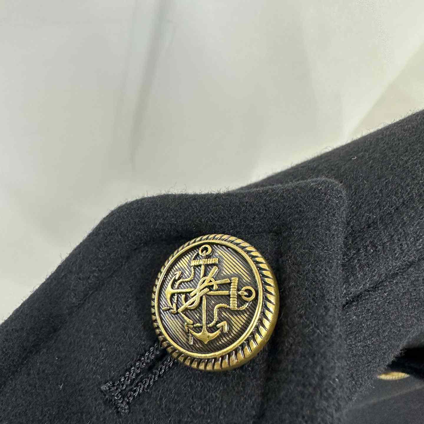 Saint Laurent Button-up Wool Military Jacket - DopestKickz