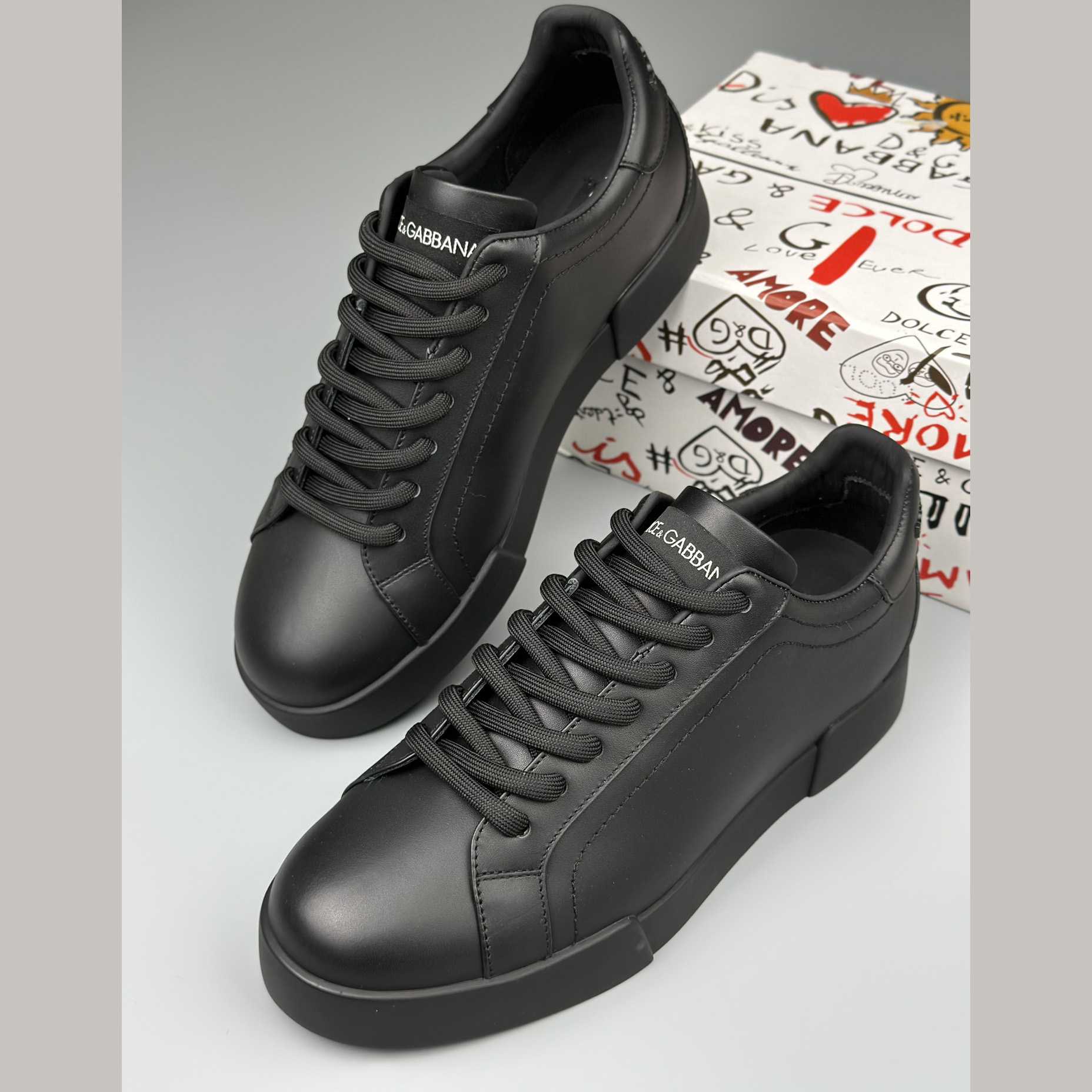Dolce & Gabbana Calfskin Portofino sneakers - DopestKickz