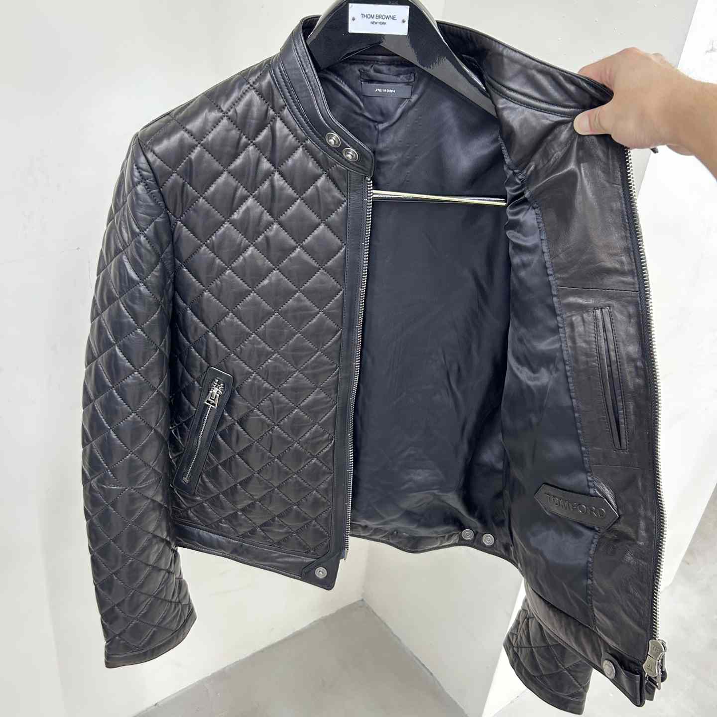 Dior Feather Nappa Quilted Cafe Racer - DopestKickz