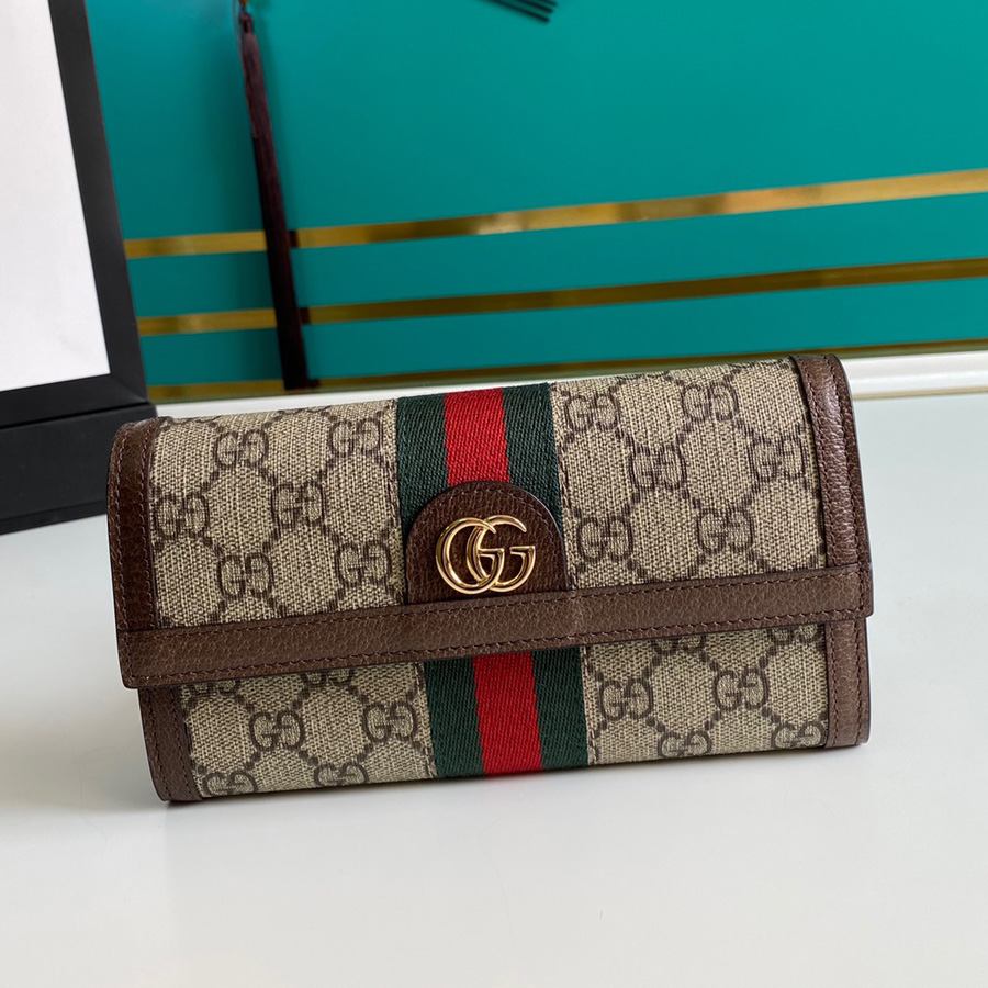 Gucci Ophidia GG Continental Wallet - DopestKickz