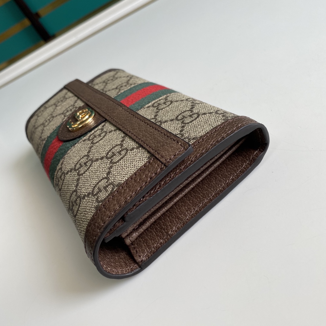 Gucci Ophidia GG Continental Wallet - DopestKickz
