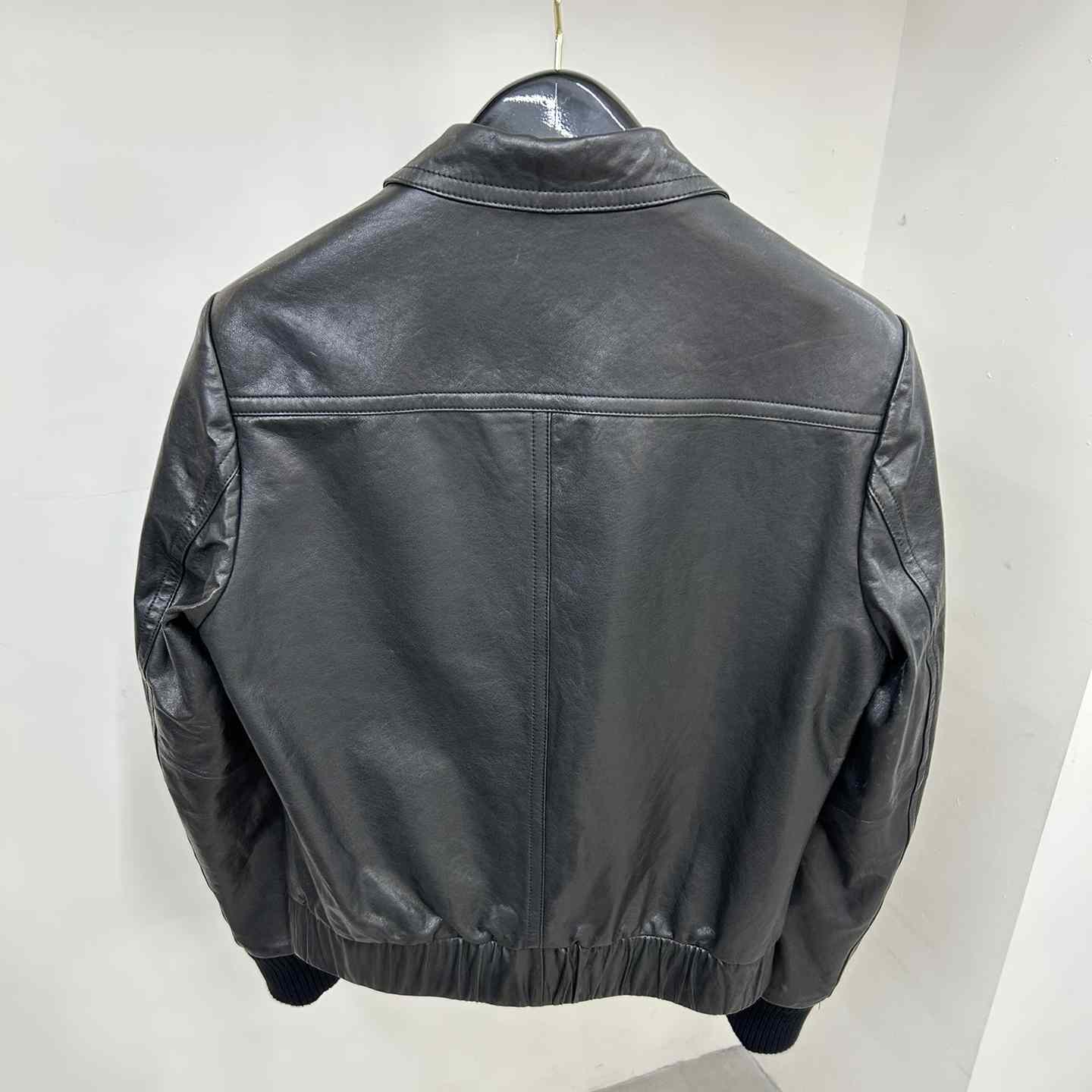 Gucci Leather Bomber Jacket - DopestKickz