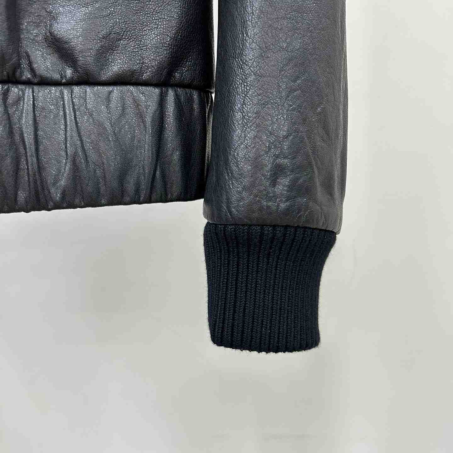 Gucci Leather Bomber Jacket - DopestKickz