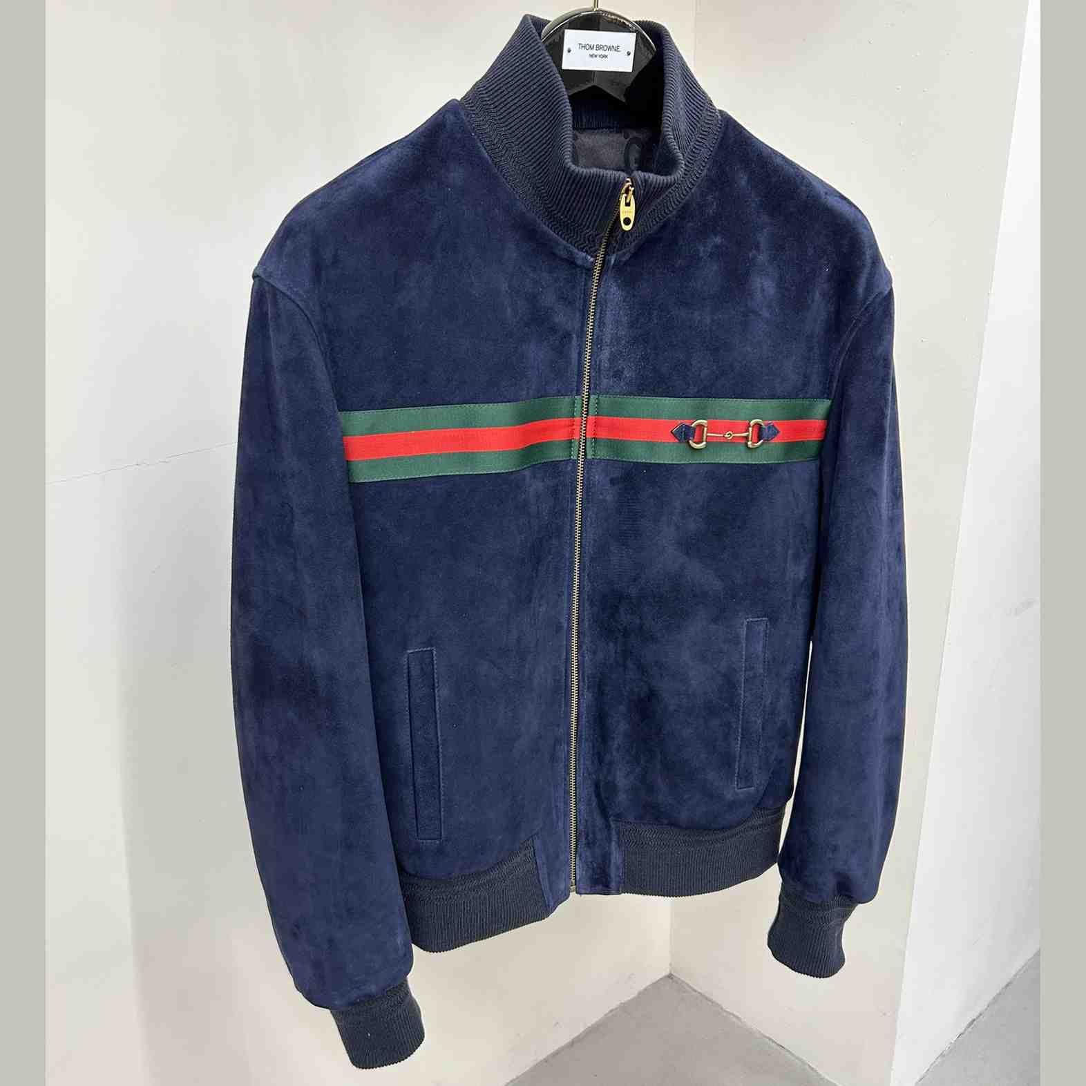 Gucci Suede Bomber Jacket - DopestKickz