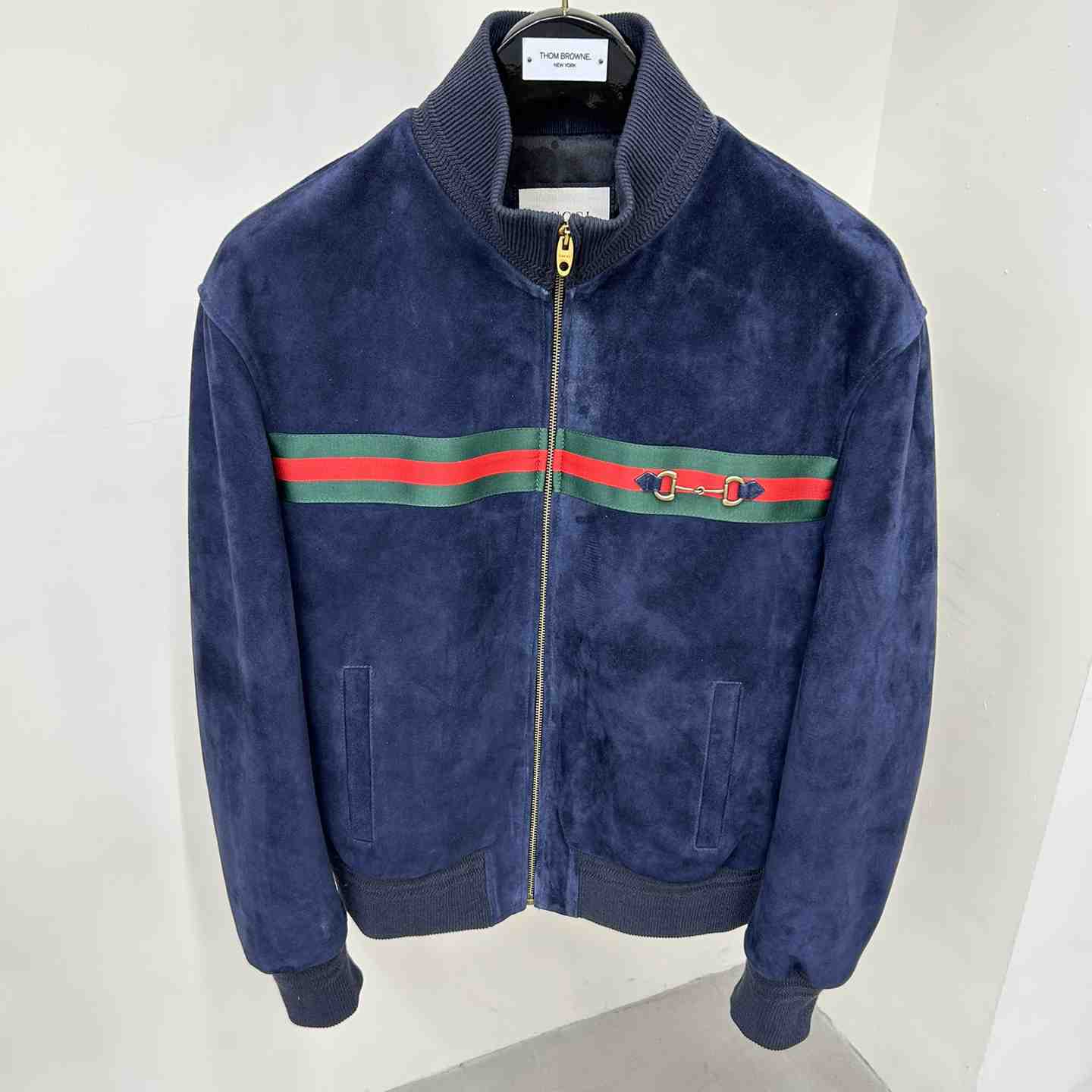 Gucci Suede Bomber Jacket - DopestKickz