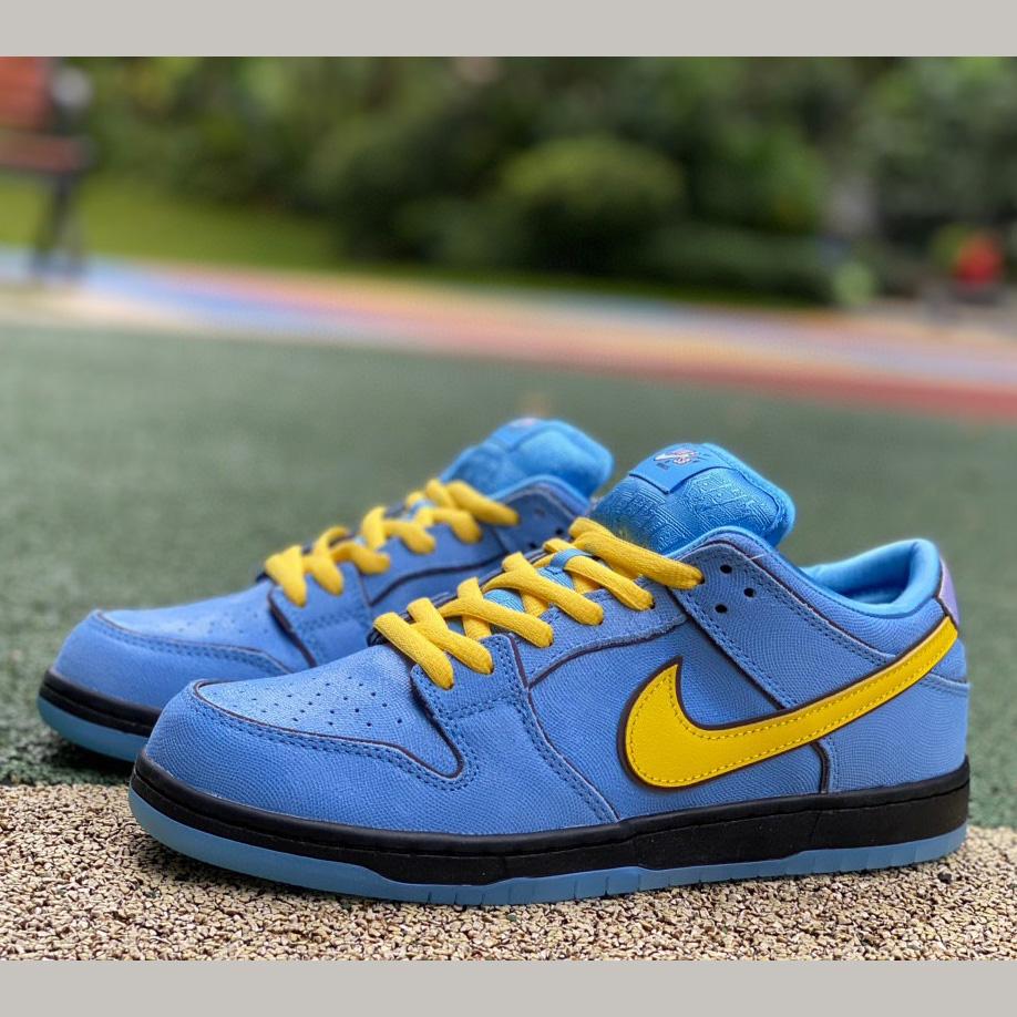 The Powerpuff Girls x Nike SB DunkLow “Bubbles” Sneakers     FZ8320-400 - DopestKickz