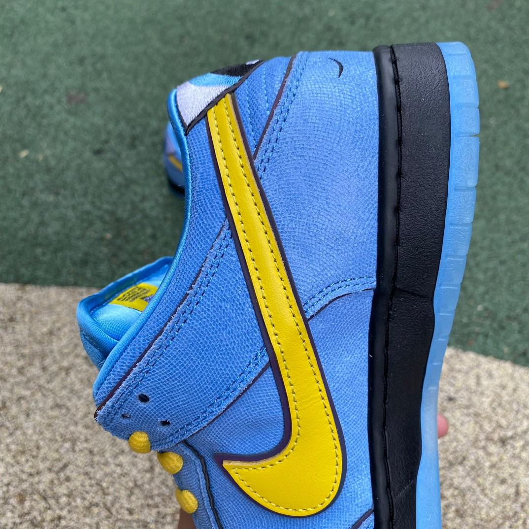 The Powerpuff Girls x Nike SB DunkLow “Bubbles” Sneakers     FZ8320-400 - DopestKickz